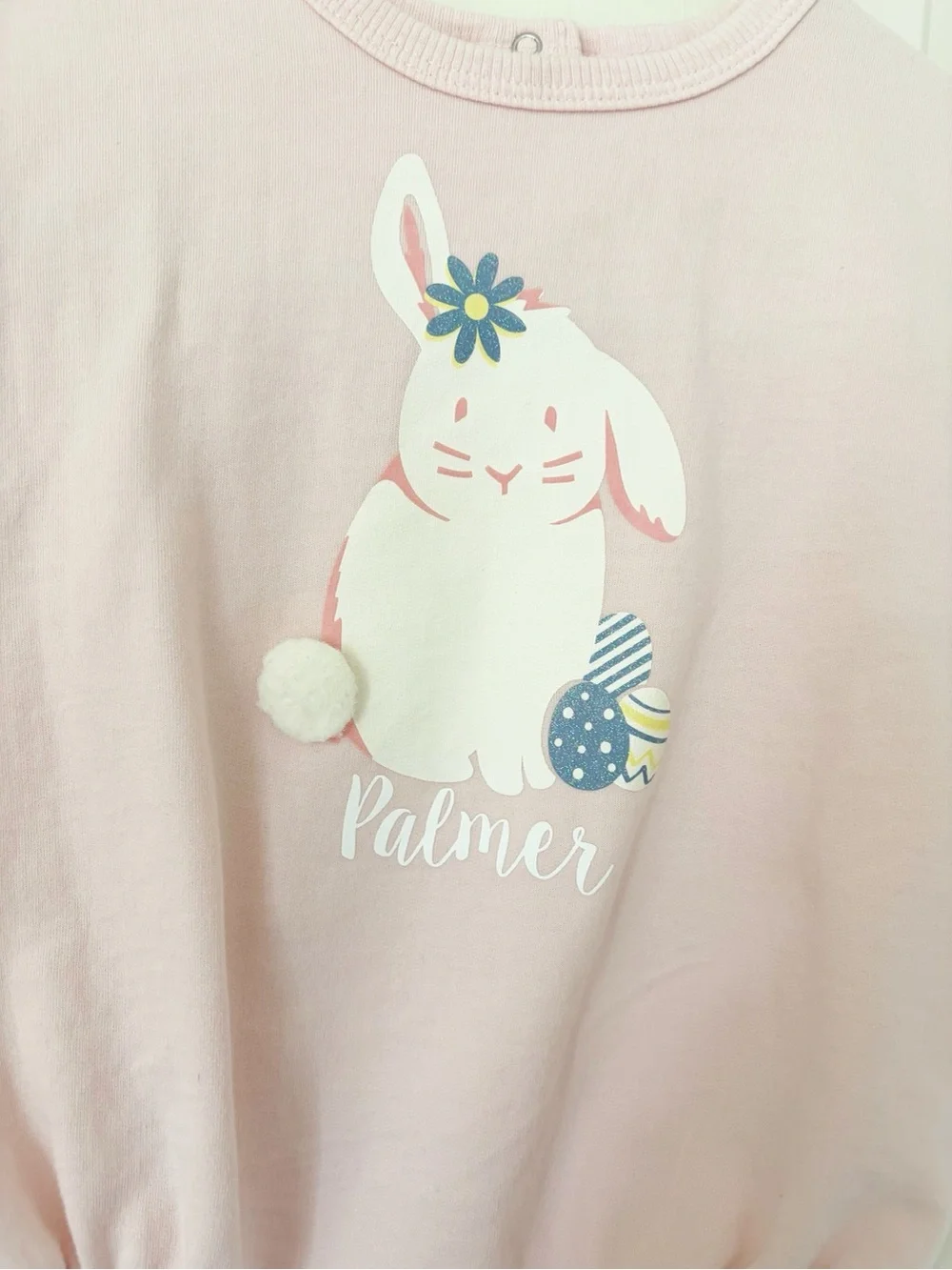 18m • PALMER pink bunny bubble sweatshirt